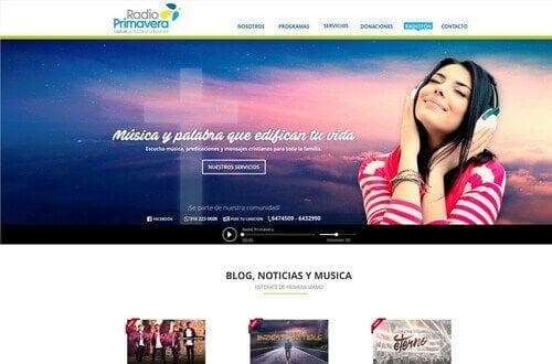 Radioprimavera - Página web de radio