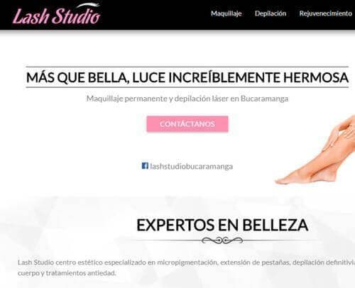 Página web para centro de estética